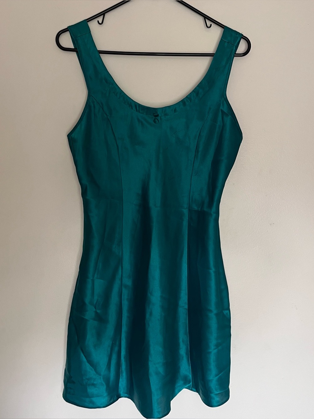 Vintage Rich Teal Slip Dress